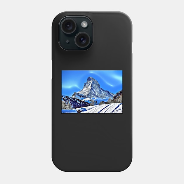 Matterhorn, Alps Phone Case by BokeeLee