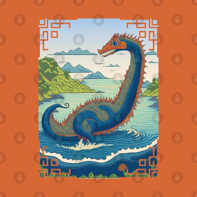 Loch Ness Monster Illustration by ARTIZIT