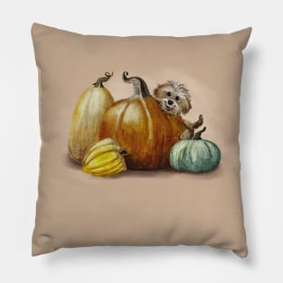 Pumpkin Patch Pup! Pillow