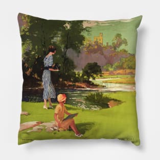 The peak district for picture makers Vintage Poster 1920s Pillow