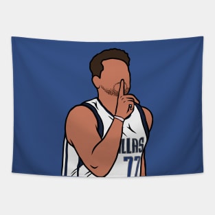 Luka Doncic "Shhh" Celebration Tapestry