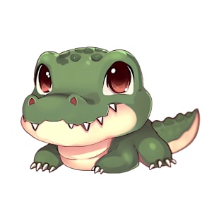 Cute Crocodile - Made by AI T-Shirt