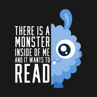 Cute Reading Monster T-Shirt