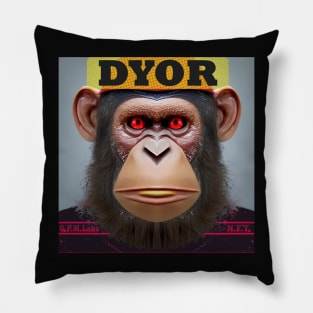 DYOR Bored NFT Community Ape Syndrome Pillow