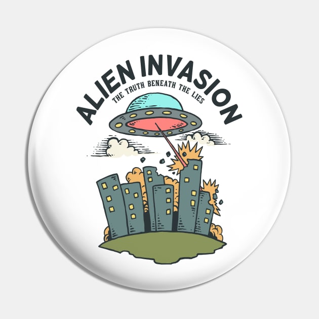 Alien Invasion Pin by evergreen_brand