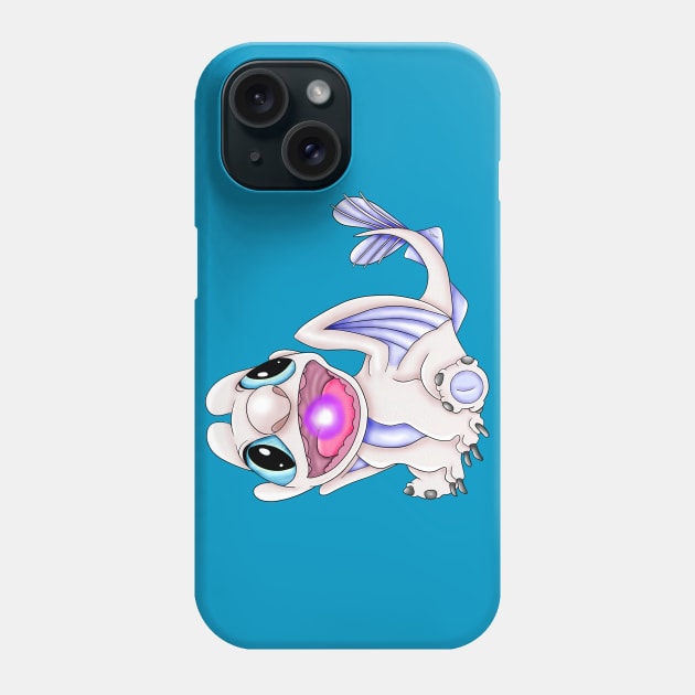 White magical dragon Phone Case by Hooked on