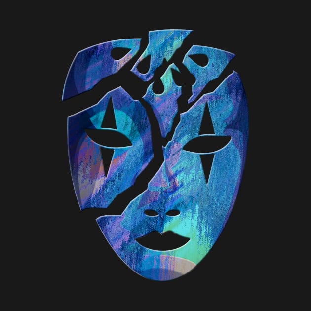 Shattered Broadway West End Musical Drama Theatre Mask by 4U2NV-LDN