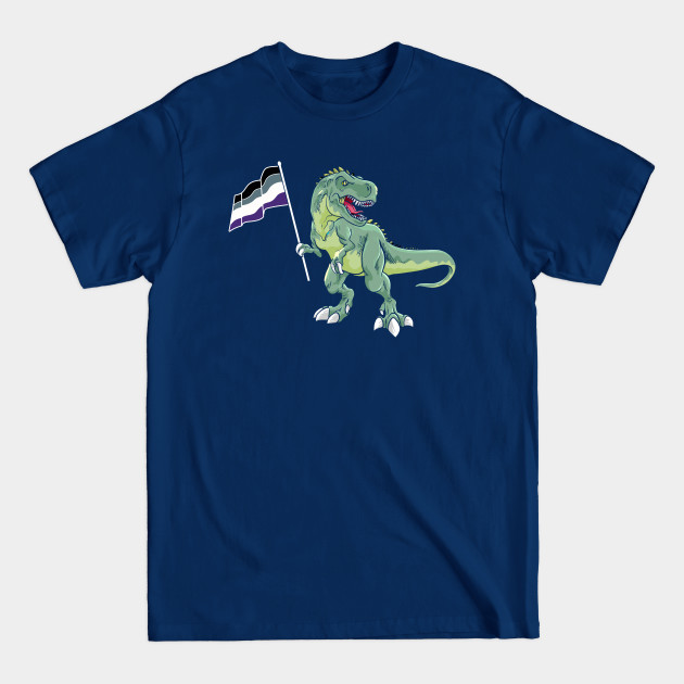 Disover Funny Dinosaur Flag Asexual Pride LGBT Gift - Dinosaurs - T-Shirt