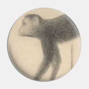 Monkey by Georges-Pierre Seurat Pin