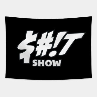 Sh*t Show: Simple White Tapestry