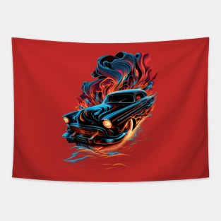 Blazing 50's Buick Roadmaster Tapestry