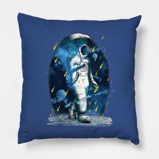 Astronaut spaceman meteor shower galaxy Pillow