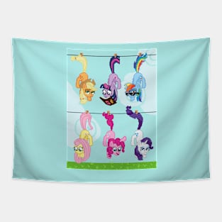 Hanging Pixel Ponies Tapestry