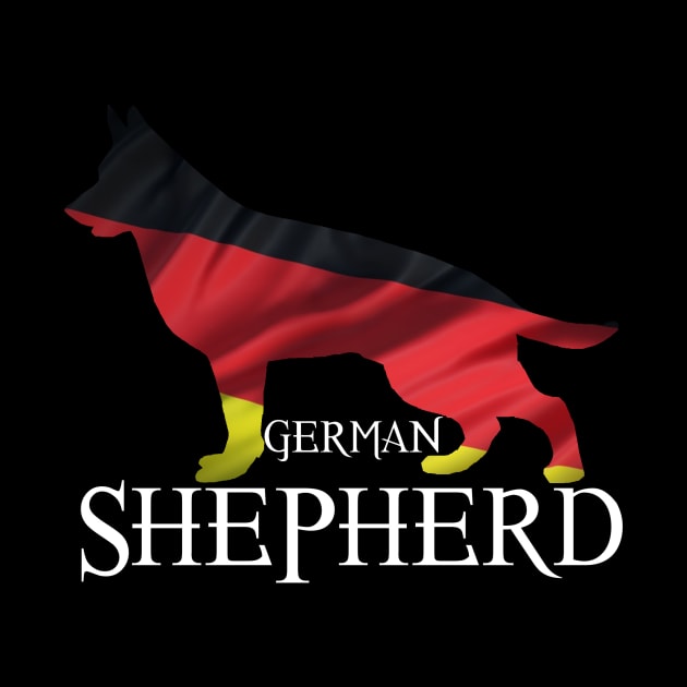 German Shepherd German Flag by Monstershirts