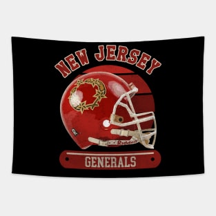 New Jersey Generals Helmet Tapestry