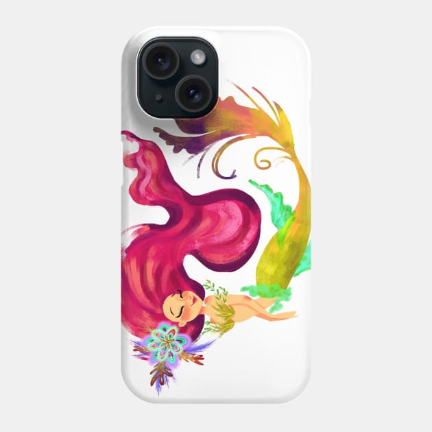 Mermaid Ultra pink hair Phone Case by AlineSantAnna