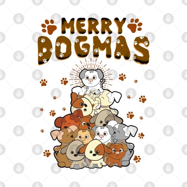 Merry Dogmas Funny Christmas Sweater by KsuAnn