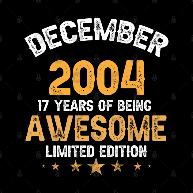 December 2004 17 years of being awesome limited edition by yalp.play