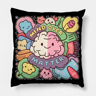 Cute Kawaii Mind Over Matter Pillow