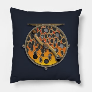 Brown Gold Trout Reel Pillow