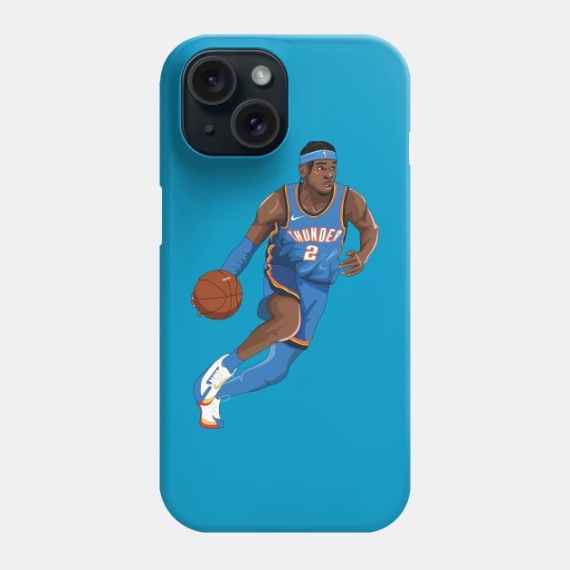 Shai Gilgeous Alexander Phone Case by xavierjfong