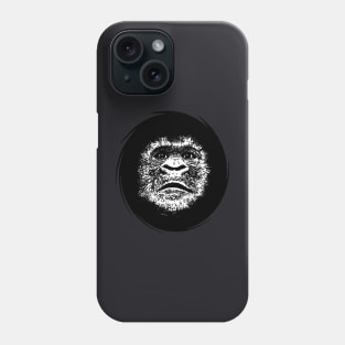 Face Of A Great Ape Scratchboard Art Illustration Phone Case