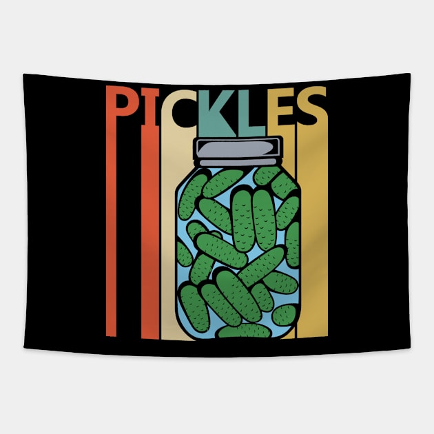 Vintage pickles Lover Gift Tapestry by GWENT