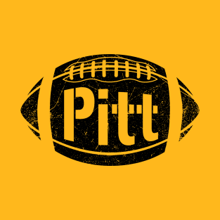 Pitt Retro Football - Yellow T-Shirt