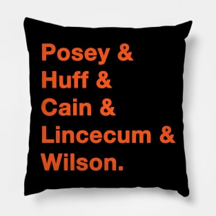 2010 SF Giants Pillow