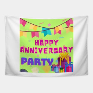 happy Anniversary Tapestry