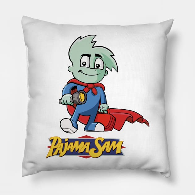 pajama sam Pillow by eatyourmattress