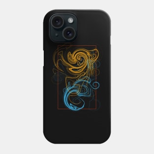 Abstract tangle with rectangle Phone Case