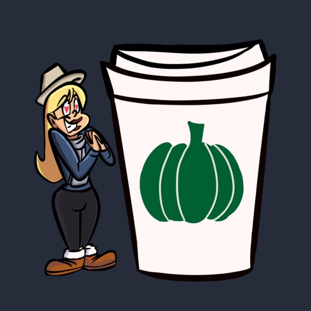 Basic White Girl Pumpkin Spice Latte shirt by Cartoonguy