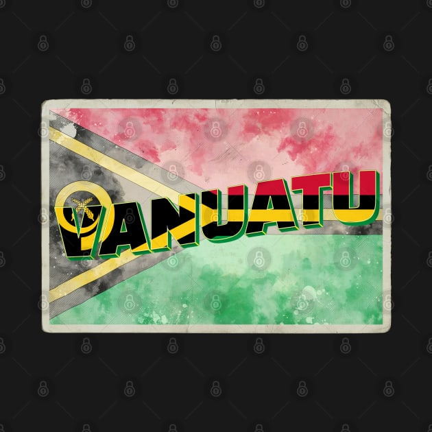 Vanuatu vintage style retro souvenir by DesignerPropo