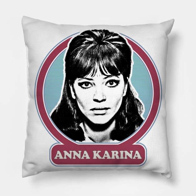 Anna Karina ∆ 60s Style Fan Design Pillow by DankFutura