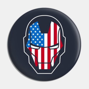 HEAVY METAL MASK 4TH OF JULY Pin