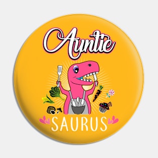 Auntie-Saurus Pin