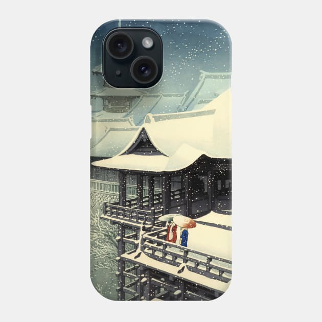 Japanese Spring Snow - Vintage Japanese Art Phone Case by geekmethat