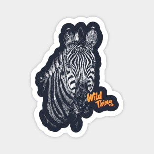 Zebra   |   Hand Drawn Illustration   |   With Lettering Magnet