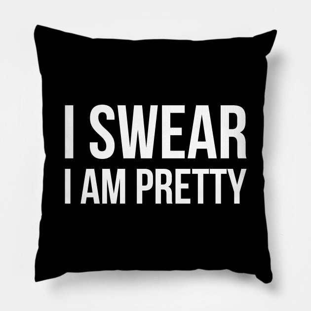 I SWEAR I AM PRETTY funny saying Pillow by star trek fanart and more