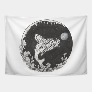 Orca and the Moon Tapestry