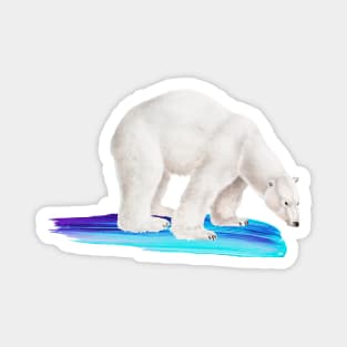 The polar bear and the painting Magnet