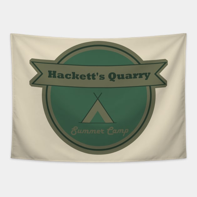 Quarry summer camp Tapestry by skullbox