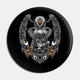 eagle biker society Pin