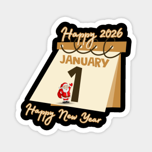 HAPPY NEW YEAR, HAPPY YEAR 2026 Magnet