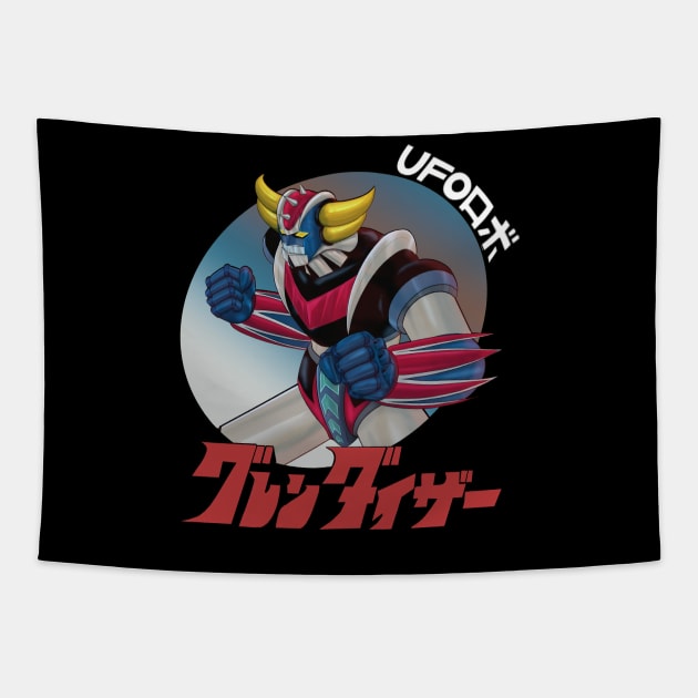 UFO ROBO Grendizer Tapestry by Sheekman