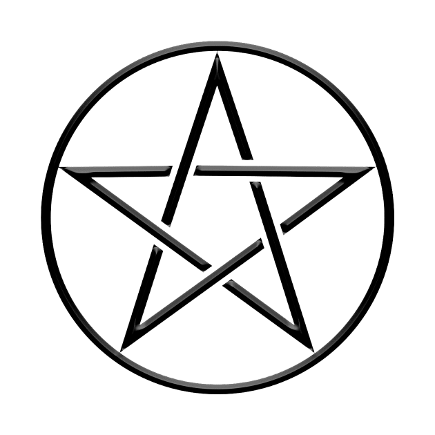 Black Pentacle, Wiccan Symbol for When You're Feeling Witchy by hclara23