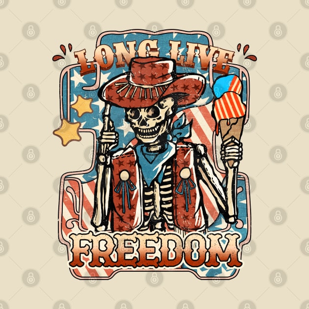 Long Live Freedom Western Skeleton by FlawlessSeams