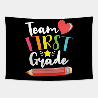 Team First Grade Cute Back To School Gift For Teachers and Students Tapestry