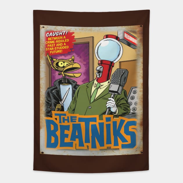 Mystery Science Rusty Barn Sign 3000 - Beatniks Tapestry by Starbase79